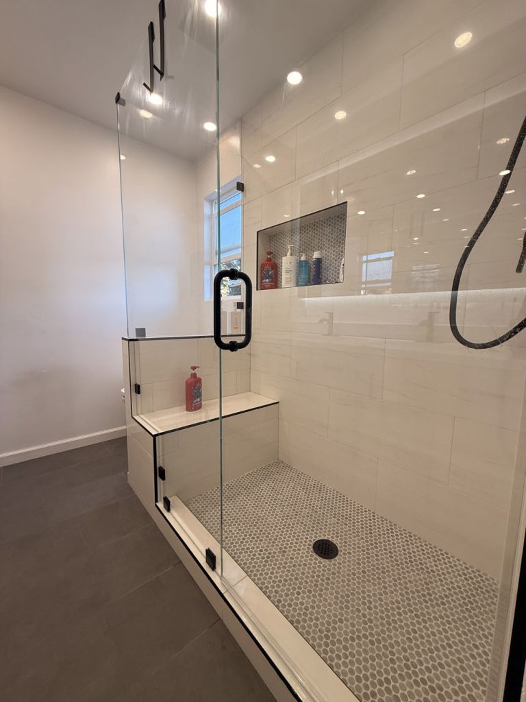 Rockbay carmelave house bathroom shower area view