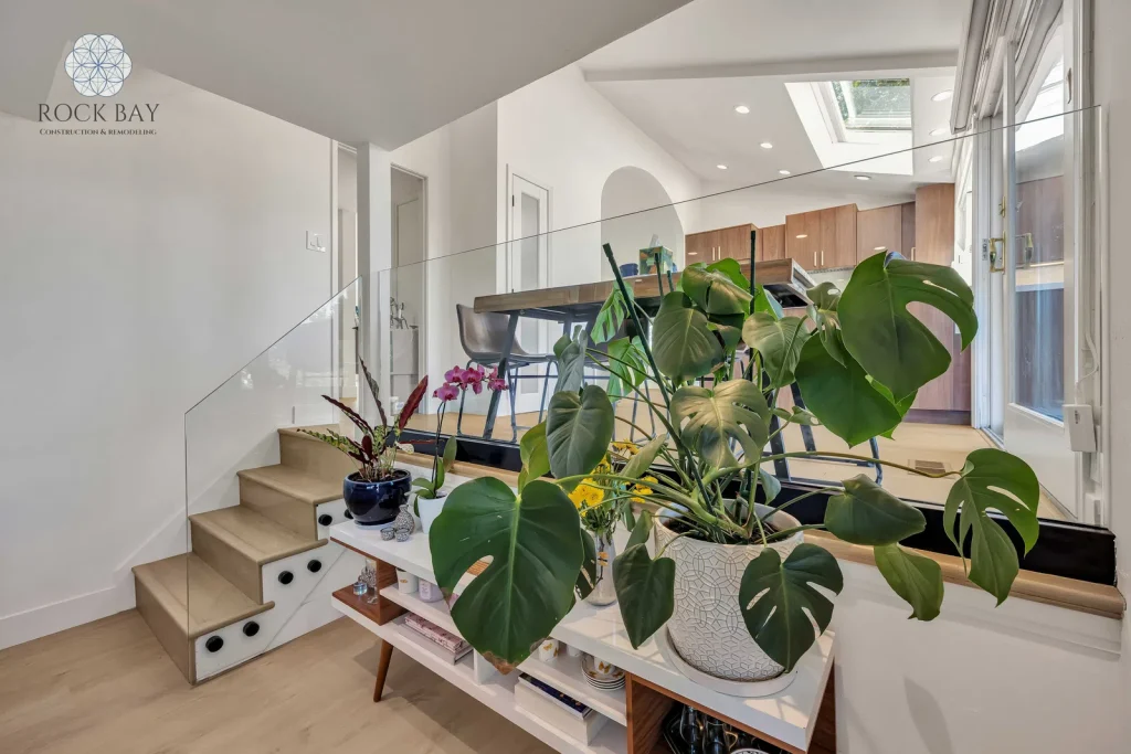 Full home remodel indoor garden staircase