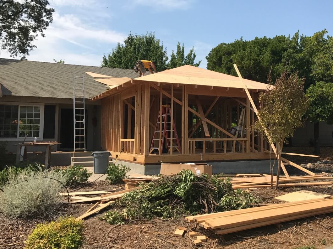 Bay Area ADU construction in progress